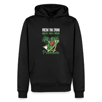 Pensionierung Rentnerin Nicht Mehr Problem Rente - Männer Premium Bio Hoodie - Schwarz - Vorne - Nico (187cm)