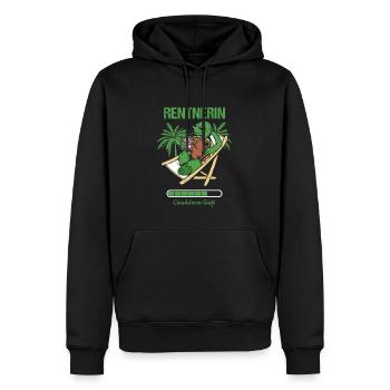 Pensionierung Rentnerin Countdown Läuft Rente - Männer Premium Bio Hoodie - Schwarz - Vorne - Nico (187cm)