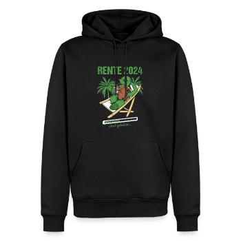 Rente 2024 Wird Geladen Rente 2024 - Männer Premium Bio Hoodie - Schwarz - Vorne - Nico (187cm)