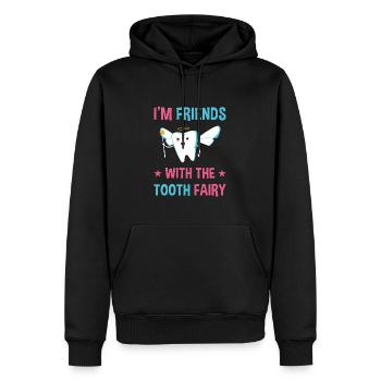 I'm Friends With The Tooth Fairy Dental Assistant - Männer Premium Bio Hoodie - Schwarz - Vorne - Nico (187cm)