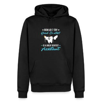 Hygienist Great Dental Assistant - Männer Premium Bio Hoodie - Schwarz - Vorne - Nico (187cm)