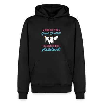 Hygienist Great Dental Assistant - Männer Premium Bio Hoodie - Schwarz - Vorne - Nico (187cm)
