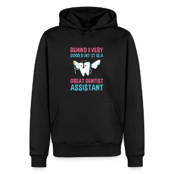 Hygienist Great Dental Assistant - Männer Premium Bio Hoodie - Schwarz - Vorne - Nico (187cm)