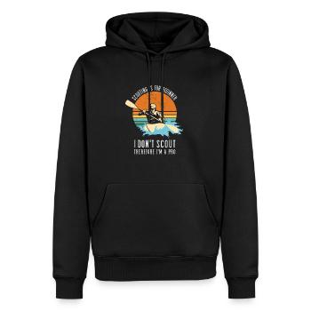 Scouting Is For Beginners Whitewater Kayaking - Männer Premium Bio Hoodie - Schwarz - Vorne - Nico (187cm)
