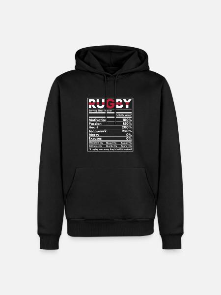 Nutrition England Rugby - Men’s Premium Organic Hoodie - black