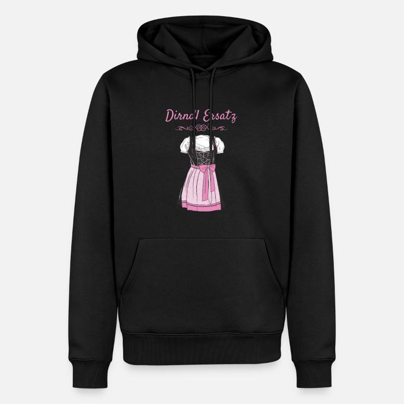 Volksfest Dirndl Ersatz Dirndl Ersatz - Sweat à capuche Premium bio Homme - noir