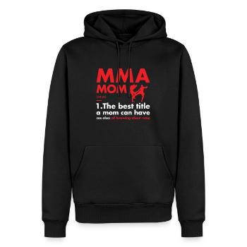 Sport Mom Definition MMA - Männer Premium Bio Hoodie - Schwarz - Vorne - Nico (187cm)