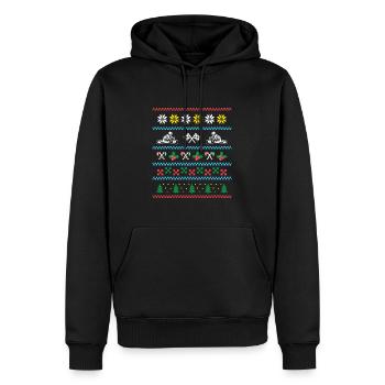 Sport X-Mas Christmas Go Kart - Männer Premium Bio Hoodie - Schwarz - Vorne - Nico (187cm)