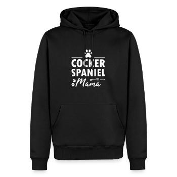 Chien Corgi Maman - Sweat à capuche Premium bio Homme - noir - Devant - Nico (187cm)