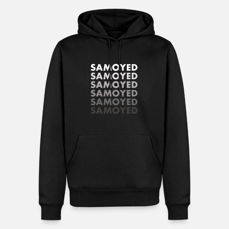 Samoyed - Männer Premium Bio Hoodie - Schwarz