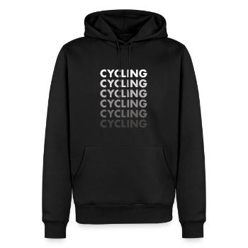 Cyclisme sportif - Sweat à capuche Premium bio Homme - noir - Devant - Nico (187cm)
