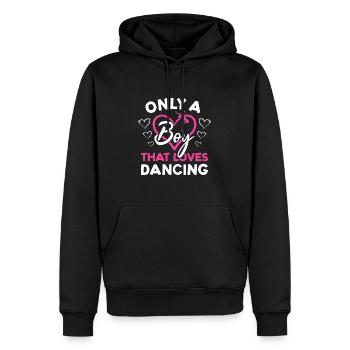 Dancer Only A Boy That Loves Dancing - Männer Premium Bio Hoodie - Schwarz - Vorne - Nico (187cm)