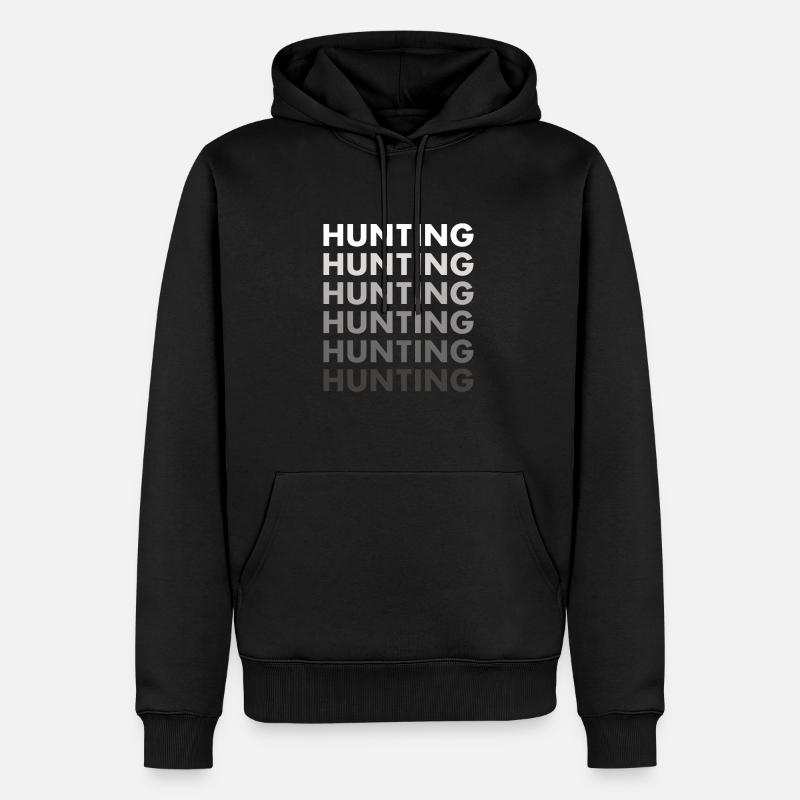 Chasse au chasseur - Sweat à capuche Premium bio Homme - noir