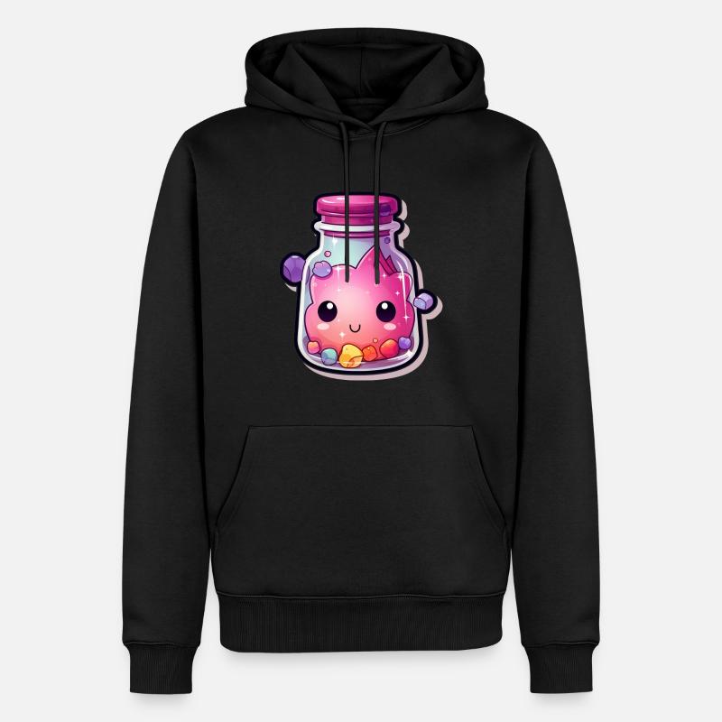 Potion Kawaii mignonne - Sweat à capuche Premium bio Homme - noir