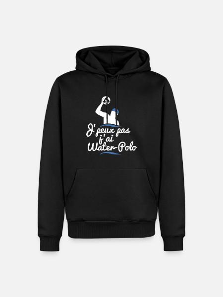 J'peux pas j'ai water-polo - Sweat à capuche Premium bio Homme - noir