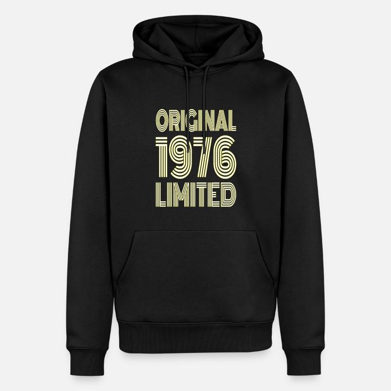 Original 1976 Limité - Sweat à capuche Premium bio Homme - noir