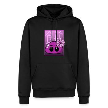 doux Mochi Snacking Japon Chemise Stocker Kawaii - Sweat à capuche Premium bio Homme - noir - Devant - Nico (187cm)