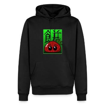 Mignon Mochi Japon Snacking Kawaii Anime Shirt - Sweat à capuche Premium bio Homme - noir - Devant - Nico (187cm)