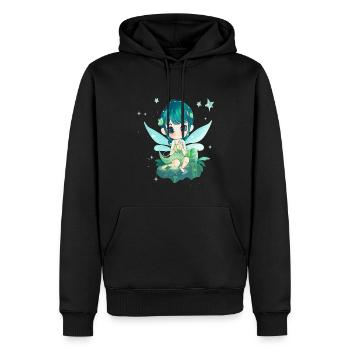 Little Fairy Magical Fairytale Creature Glitter - Men’s Premium Organic Hoodie - black - Front - Nico (187cm)