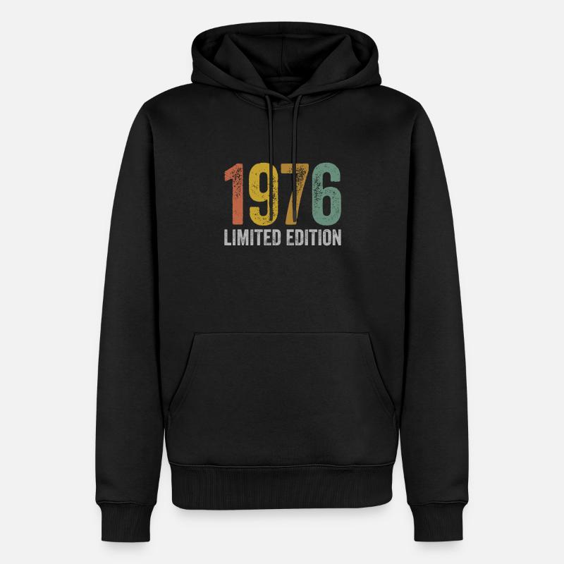 Millésime 1976 Édition Limitée Anniversaire - Sweat à capuche Premium bio Homme - noir