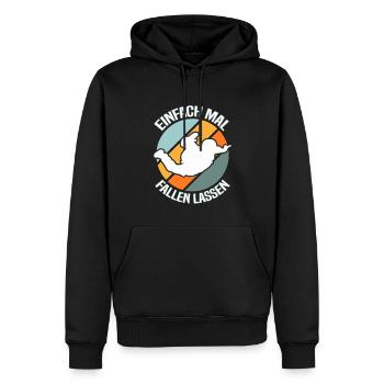 Fallschirmspringen Fallschirmspringer - Männer Premium Bio Hoodie - Schwarz - Vorne - Nico (187cm)