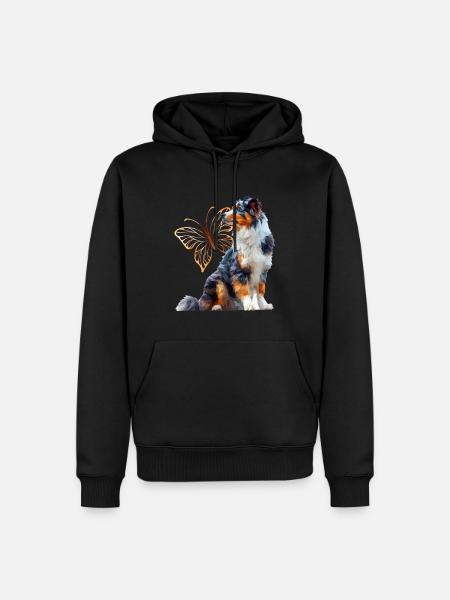 English Shepherd - Men’s Premium Organic Hoodie - black
