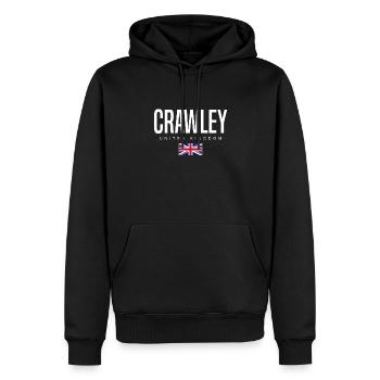 Crawley, Royaume-Uni - Sweat à capuche Premium bio Homme - noir - Devant - Nico (187cm)