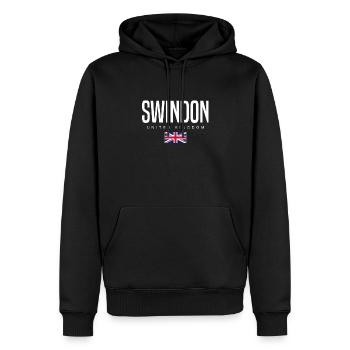 Swindon England Großbritannien - Männer Premium Bio Hoodie - Schwarz - Vorne - Nico (187cm)