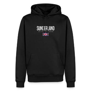 Sunderland England Großbritannien - Männer Premium Bio Hoodie - Schwarz - Vorne - Nico (187cm)