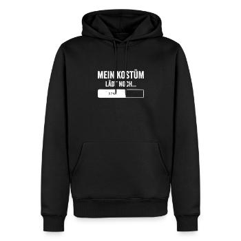 Mein Kostüm lädt noch Fasching Karneval - Männer Premium Bio Hoodie - Schwarz - Vorne - Nico (187cm)
