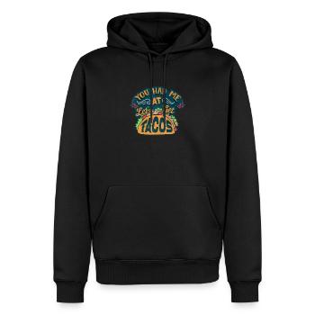 Vous m'avez eu chez Let's Get Tacos - Sweat à capuche Premium bio Homme - noir - Devant - Nico (187cm)