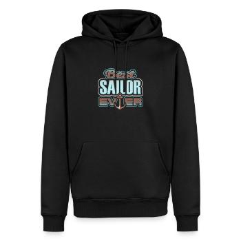 Bester Seemann überhaupt - Männer Premium Bio Hoodie - Schwarz - Vorne - Nico (187cm)