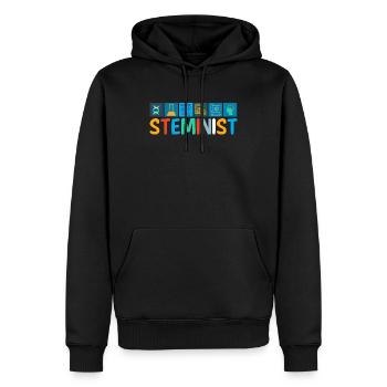 Steminist Frauen Naturwissenschaft Geschenk Spruch - Männer Premium Bio Hoodie - Schwarz - Vorne - Nico (187cm)