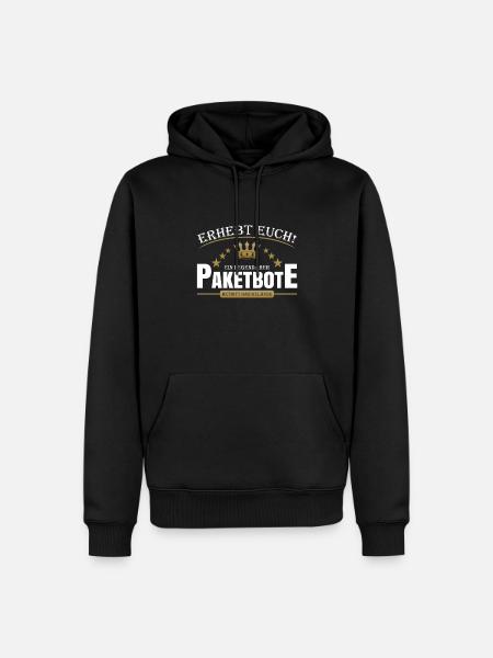 Paketbote - Männer Premium Bio Hoodie - Schwarz