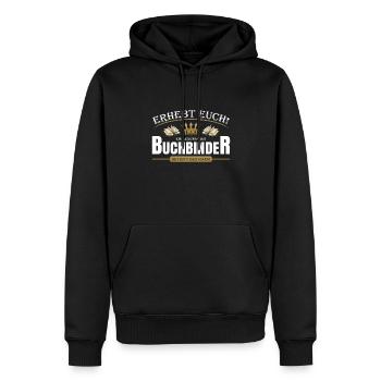 Justizwachtmeister - Männer Premium Bio Hoodie - Schwarz - Vorne - Nico (187cm)
