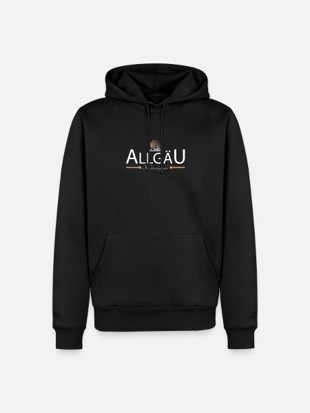 Allgäu Klettern - Männer Premium Bio Hoodie - Schwarz