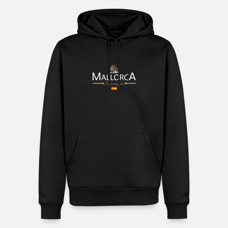 Mallorca Klettern - Männer Premium Bio Hoodie - Schwarz