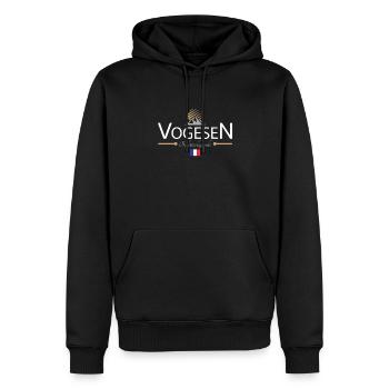 Vogesen Klettern - Männer Premium Bio Hoodie - Schwarz - Vorne - Nico (187cm)