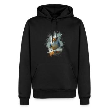 Ostsee Möwe - Männer Premium Bio Hoodie - Schwarz - Vorne - Nico (187cm)