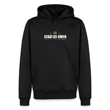 Zahnmedizin Staatsexamen - Männer Premium Bio Hoodie - Schwarz - Vorne - Nico (187cm)