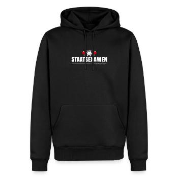 Staatsexamen Zahnmedizin - Männer Premium Bio Hoodie - Schwarz - Vorne - Nico (187cm)