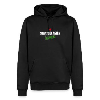 Staatsexamen Physik - Männer Premium Bio Hoodie - Schwarz - Vorne - Nico (187cm)