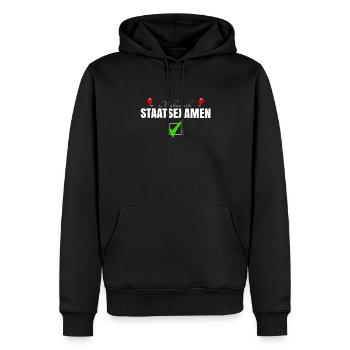 Staatsexamen Mathematik - Männer Premium Bio Hoodie - Schwarz - Vorne - Nico (187cm)