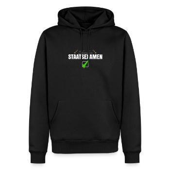 Zahnmedizin Staatsexamen - Männer Premium Bio Hoodie - Schwarz - Vorne - Nico (187cm)