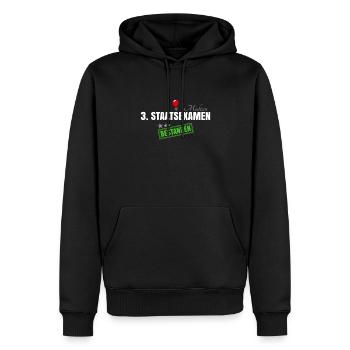 3. Staatsexamen Medizin - Männer Premium Bio Hoodie - Schwarz - Vorne - Nico (187cm)