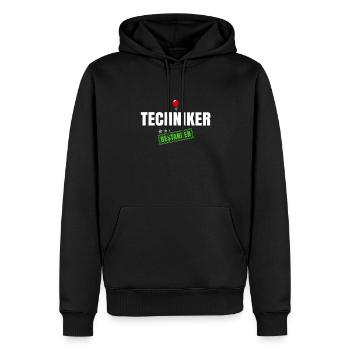 Techniker Bestanden - Männer Premium Bio Hoodie - Schwarz - Vorne - Nico (187cm)