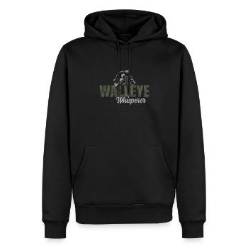 Walleye Whisperer - Männer Premium Bio Hoodie - Schwarz - Vorne - Nico (187cm)