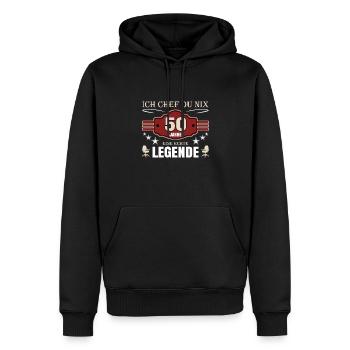 50 Jahre Jubiläum Chef - Männer Premium Bio Hoodie - Schwarz - Vorne - Nico (187cm)
