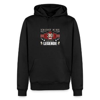 30 Jahre Jubiläum Chef - Männer Premium Bio Hoodie - Schwarz - Vorne - Nico (187cm)