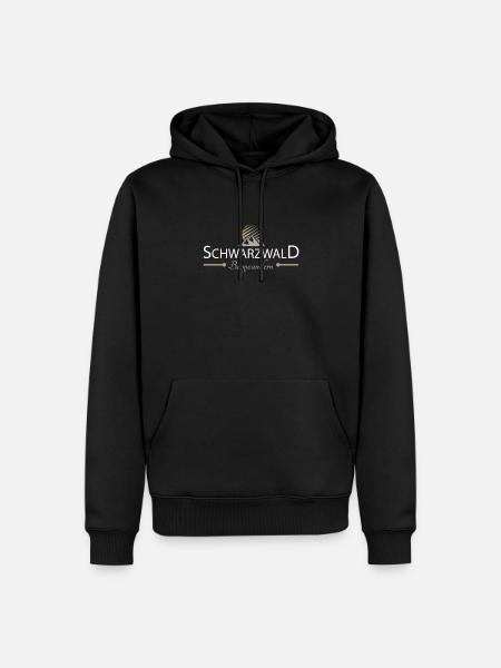 Schwarzwald Bergwandern - Männer Premium Bio Hoodie - Schwarz
